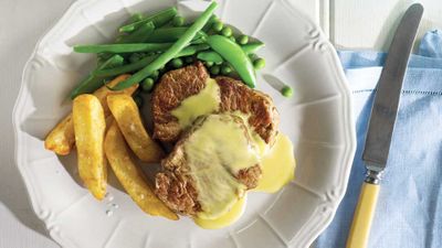 Panfried Steak with Quick Barbecue Sauce 