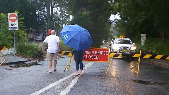 The heavy rain is set to ease today. (9NEWS)