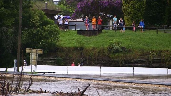 Several local roads are being affected by flooding as well. (9NEWS)