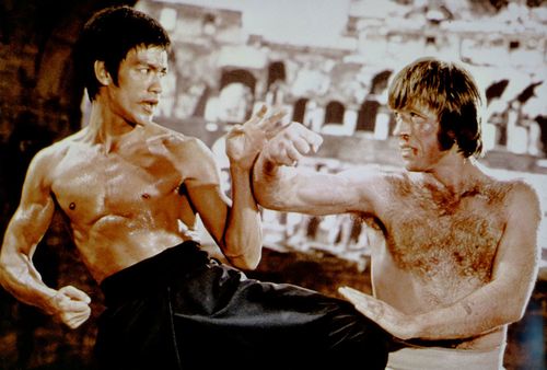 Bruce Lee y Chuck Norris