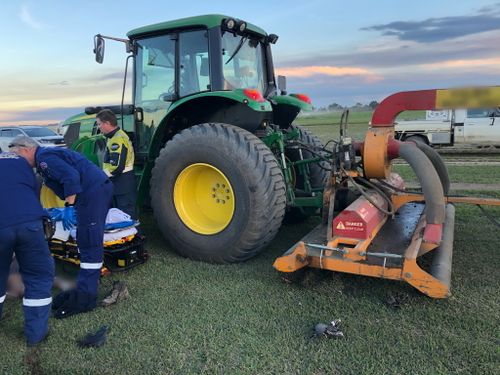 Man's leg amputated whilst using industrial mower in NSW