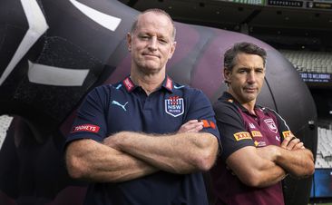  NSW Blues head coach Michael Maguire and QLD Maroons head coach Billy Slater