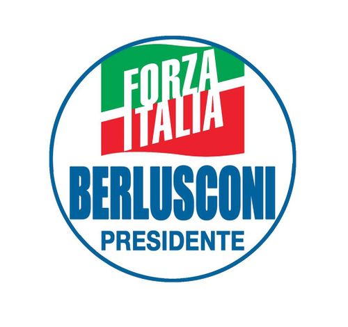 An election logo for Berlusconi's Forza Italia (Go Italy) party featured a "Berlusconi Presidente" inscription. (Facebook)