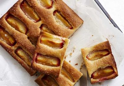 The perfect picnic, plum and almond slice