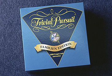 What colour are the geography questions in Trivial Pursuit?