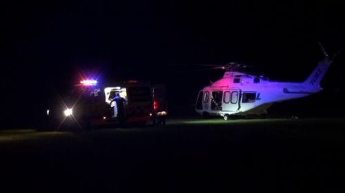 The 14-year-old boy was airlifted to The Children's Hospital at Westmead where he is in a serious but stable condition.