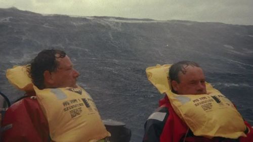 The men in the life rafts suffered a long ordeal.