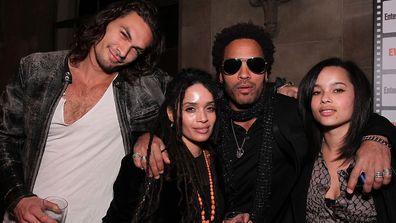 Jason Momoa, Zoe Kravitz, Lenny Kravitz, Lisa Bonet