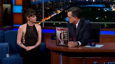 Kristen Stewart and Stephen Colbert discuss her Rolling Stone Cover 