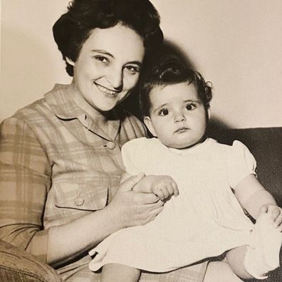 Rachelle Unreich as a toddler in her mother Mira's lap.