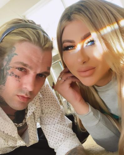 Singer Aaron Carter welcomes a baby boy with fiancée Melanie Martin.