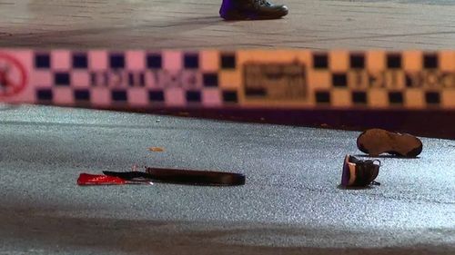 Officers from the Inner West Police Area Command established a crime scene at the bus stop.