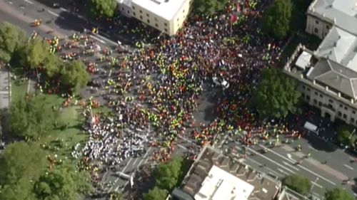 Abbott government the target of protests across the country