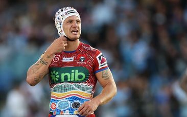 COFFS HARBOUR, AUSTRALIA - MAY 20: Kalyn Ponga of the Knights looks dejected after defeat during the round 12 NRL match between Cronulla Sharks and Newcastle Knights at Coffs Harbour International Stadium on May 20, 2023 in Coffs Harbour, Australia. (Photo by Mark Kolbe/Getty Images)