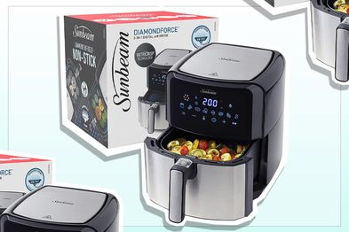 9PR: Sunbeam DiamondForce Digital 3-in-1 Air Fryer, Black