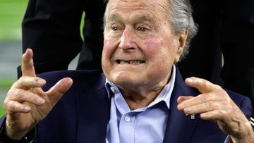 Former President George H.W. Bush allegedly grabbed a 16-year-old's buttocks in 2003 (AP Photo/Eric Gay, File).
