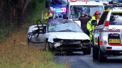 Police are still investigating the fatal crash in the NSW Southern Highlands. (9NEWS)