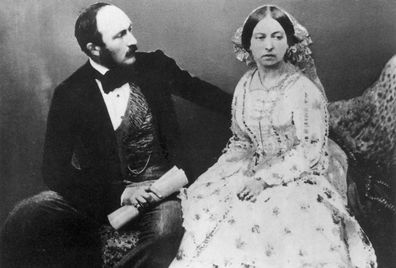 Queen Victoria and Prince Albert five years after their marriage. (Getty)