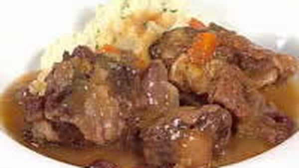 Braised Oxtail with Olives and Marmalade