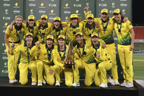 The Australian women have already secured The Ashes, now it's the men's turn to make it a double. (AAP)