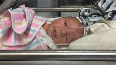 Heidi Krause's baby in hospital