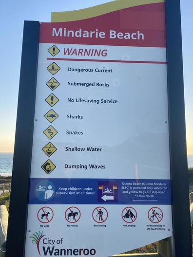aussie beach sign terrifies travellers