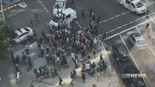 Police slammed the actions of those in attendance. (9NEWS)