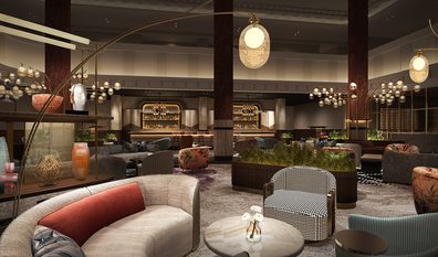 Kimpton Sydney: Renderings of Luke's Kitchen in the former Primus lobby