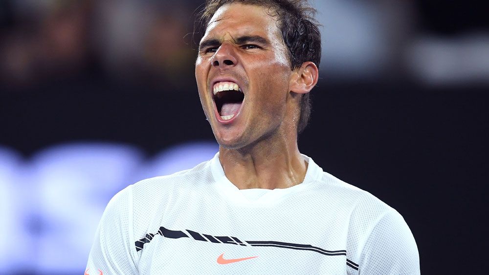 Rafael Nadal wound back the clock at Melbourne Park. (AAP)