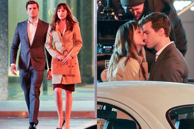 We're betting <i>Fifty Shades</i> co-star Dakota Johnson had no complaints working with someone who looks <i>that</i> good in a suit.<br/><br/>(Images: Splash)