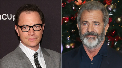 Joshua Malina and Mel Gibson.