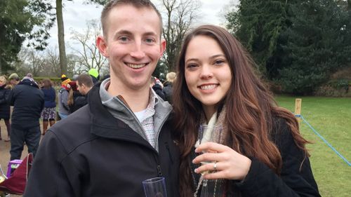 Michael Metz asked Ashley Millican to marry him as they visited the Queen's Sandringham Estate on Christmas Day. (Sam Russell/PA Wire)