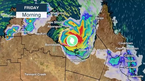 Expected to make landfall in the NT by Friday