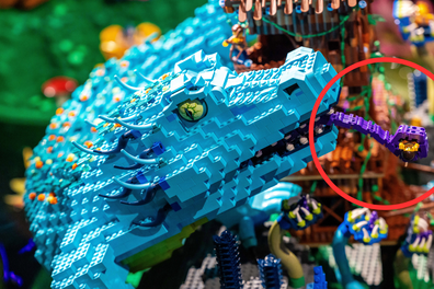 LEGO Masters 2024 Felix and Annalena blue lizard build