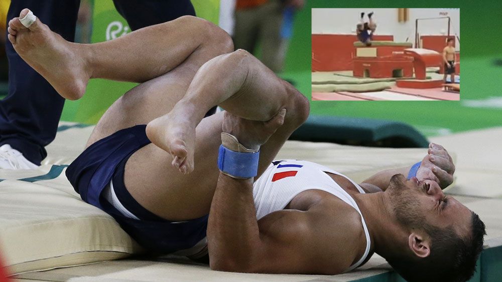French gymnast Samir Ait Said completes amazing return after broken leg at Rio 2016 Olympics