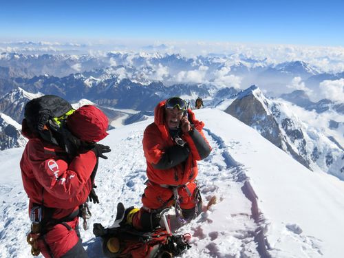 US climber Alan Arnette on the summit of K2.