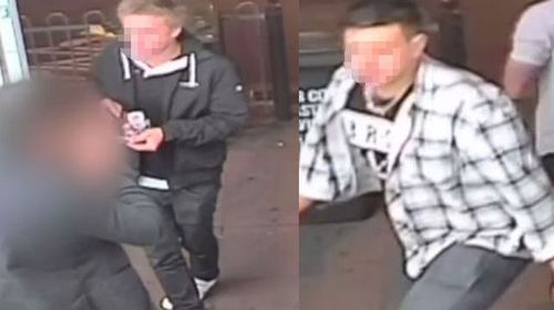 Men wanted over the gang rape of a woman in Melbourne. (supplied)