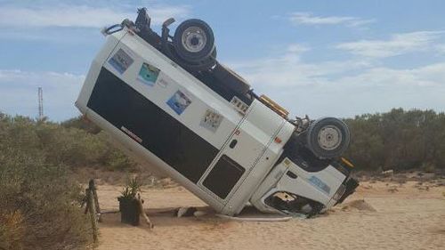 WA island worker flips tourist bus during $150k forklift rampage