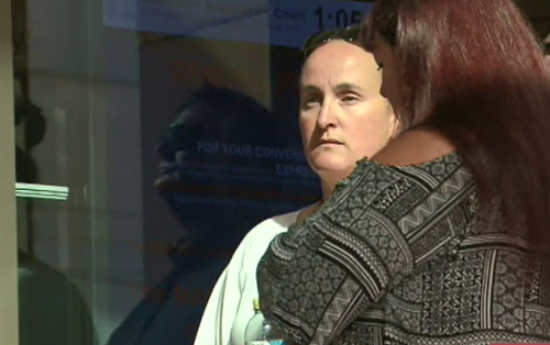 More than 22 years later, Ms Horvath gave evidence in court today over the alleged police bashing. (9NEWS)
