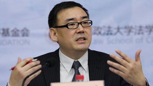 Chinese-Australian writer Yang Hengjun attends a lecture at Beijing Institute of Technology in Beijing, China, in 2010. 