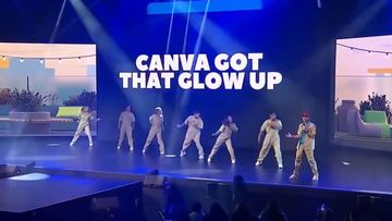 Australian success story Canva pulled out all of the stops at its first international Canva Create event complete on with a rap performance.