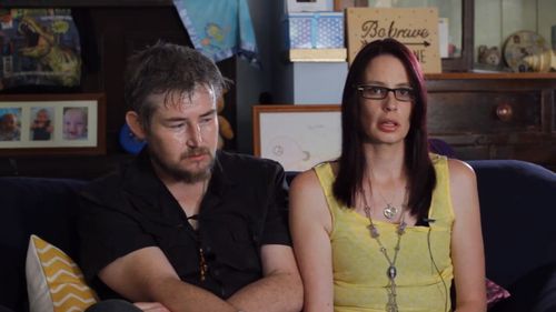 Tim Shaw and Kirstie Rogers front a new campaign on the dangers of toppling furniture to children. Picture: 9NEWS