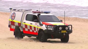 A search is underway for a missing rock fisherman as hazardous surf conditions remain along the New South Wales coast.