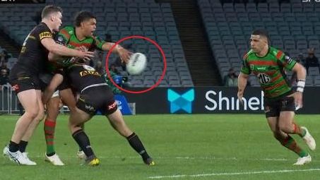 Latrell Mitchell threw a pass that had NRL legend Billy Slater off his chair.