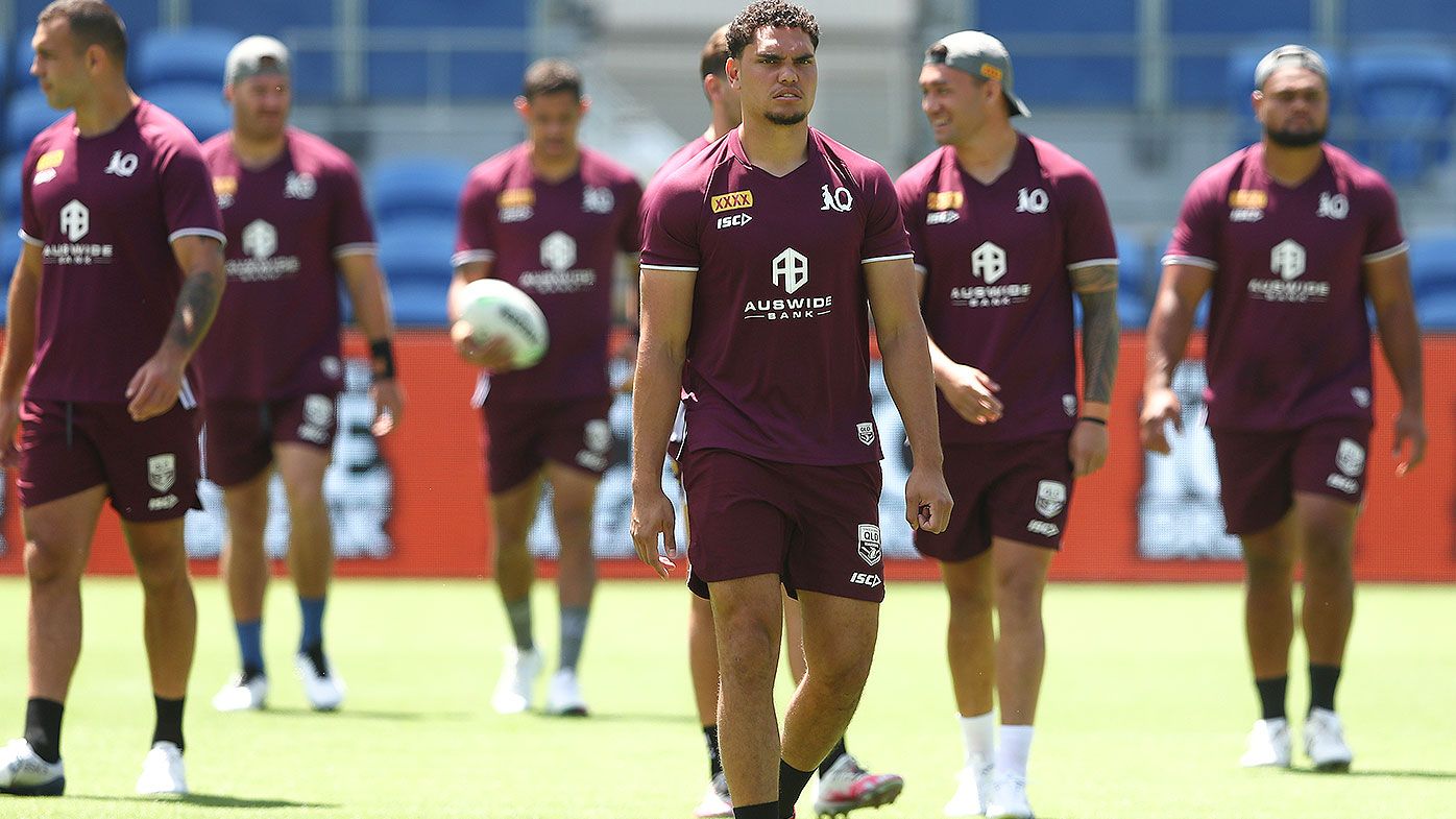 Maroons Xavier Coates suffers shoulder injury during training 