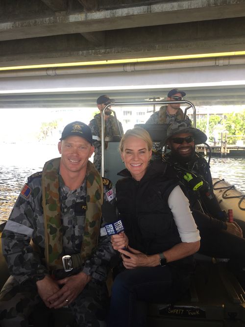 Twenty-five of Australia's best divers have been moved to the Gold Coast to assist with safety and security at the Commonwealth Games. (9NEWS)