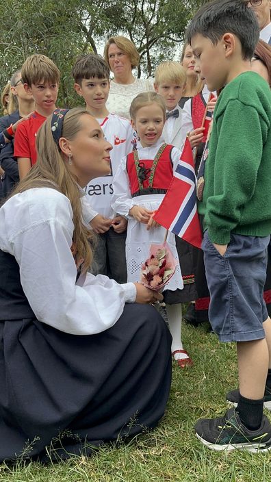 Norway's Princess Ingrid Alexandra at her first official royal engagement in Australia, attending National Day celebrations in Sydney on May 17, 2026.