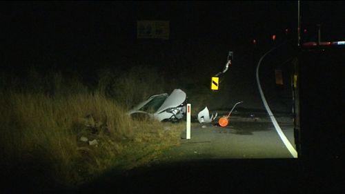 A passerby found the crashed car. (9NEWS)