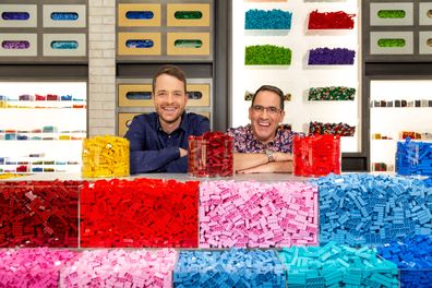 Hamish Blake and Brickman on LEGO Masters