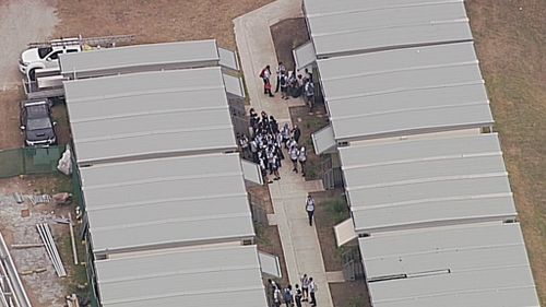 The school went into lockdown. (9NEWS)